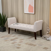 End of Bed Bench with Button Tufted Design