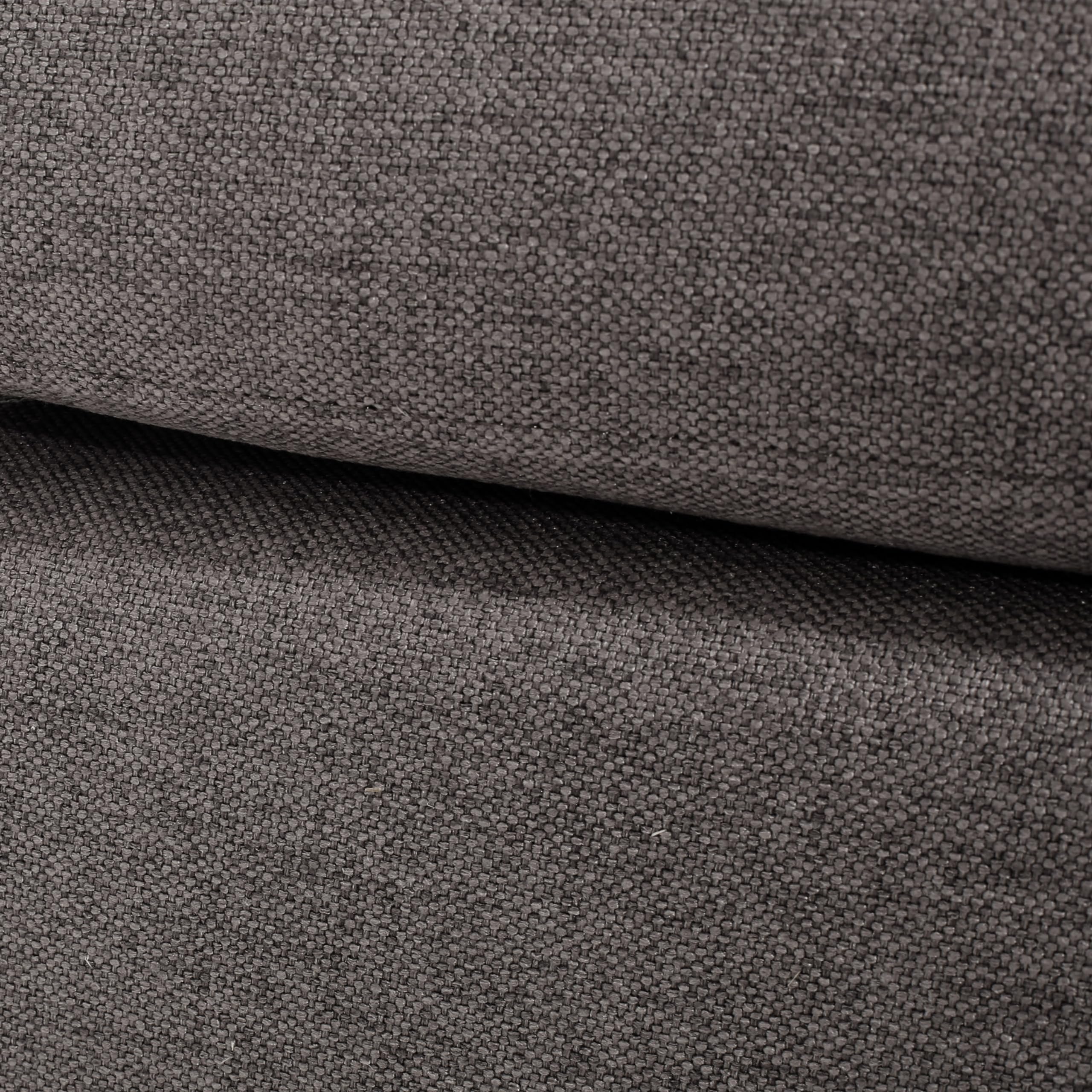 Rosella Fabric Ottoman, Ash Grey