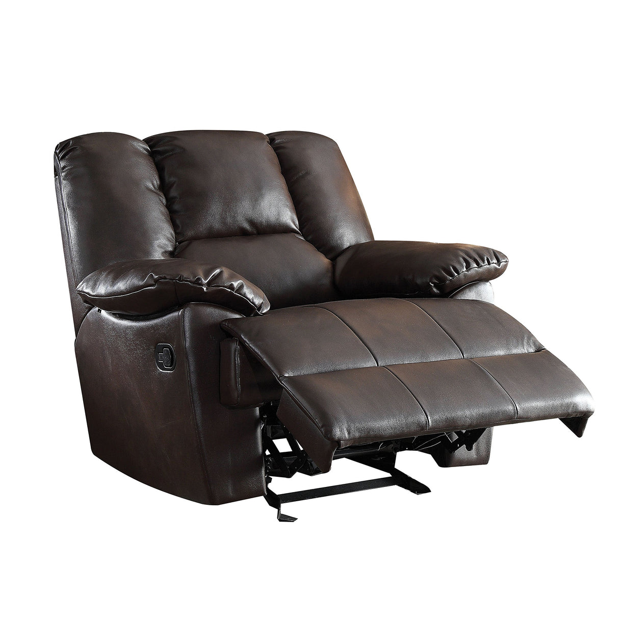 Glider Recliner - 59432 - Dark Brown Leather-Aire