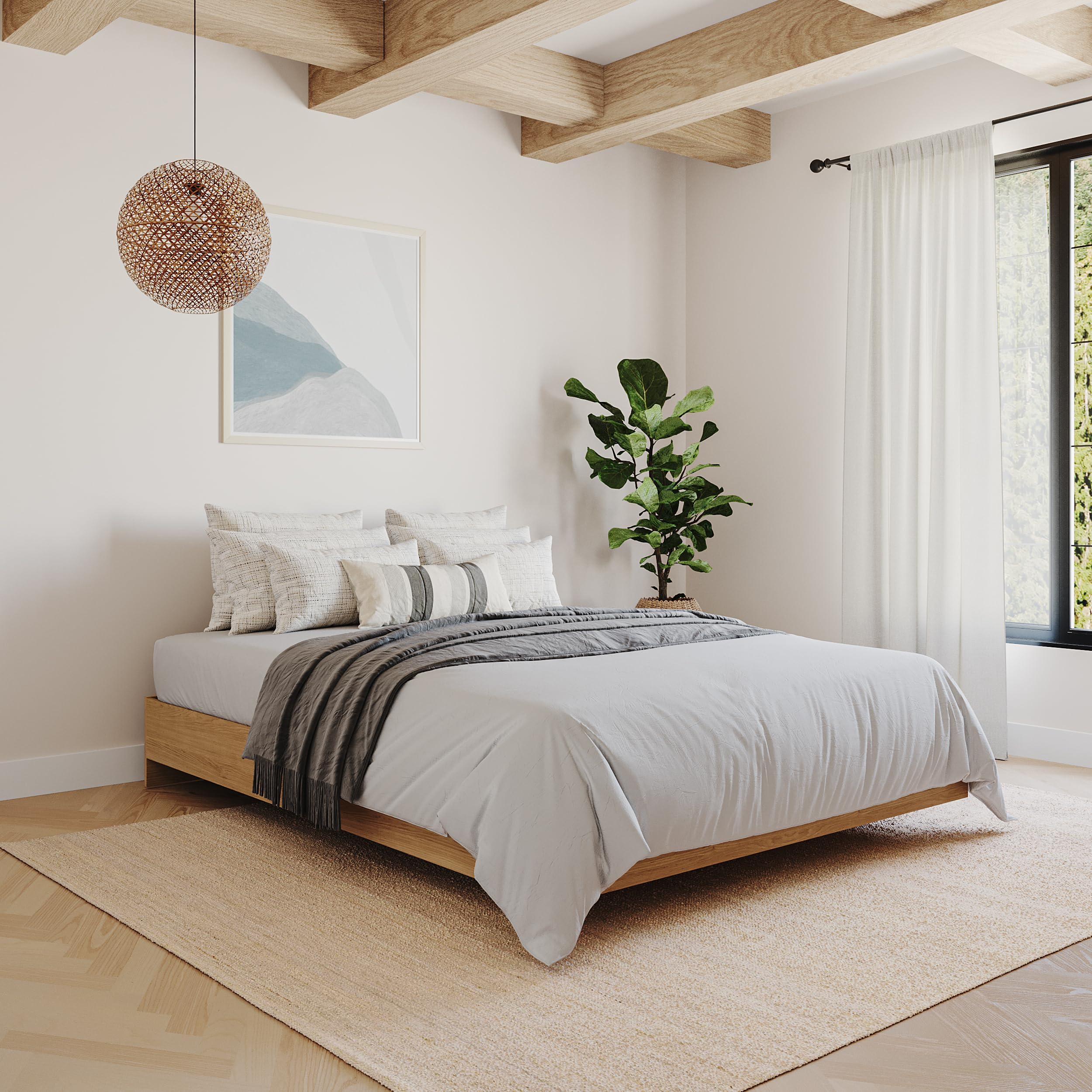 Nordik Queen Size Platform Bed