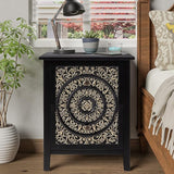 3-Drawer Fully-Assembled Flower Motif Dresser for French Country, Farmhouse, Modern