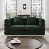 Cloud Couch for Living Room, 59" Modern Overstuffed Deep Seat Velvet Loveseat Sofa