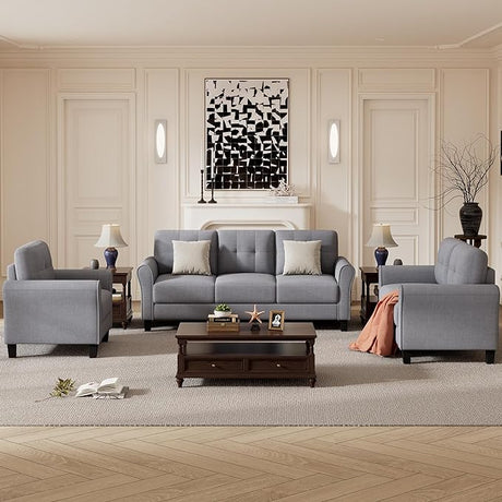 3-Piece Living Room Sectional Sofa Set