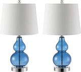 Lighting Collection Brisor Clear/ Chrome Double Gourd 22-inch Bedroom Living