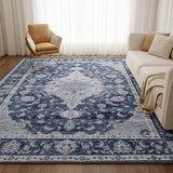 5x7 Area Rugs, Non Slip Distressed Living Room Rugs, Soft Washable Area Rugs with Low