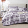 Grey White Striped Comforter for Queen Size Bed