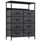 8 Drawers Dresser, Fabric Dresser for Bedroom, Storage Drawer Unit with Shelves, Large