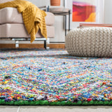 Nantucket Collection X-Large Area Rug - 11' x 15', Blue & Multi, Handmade Modern