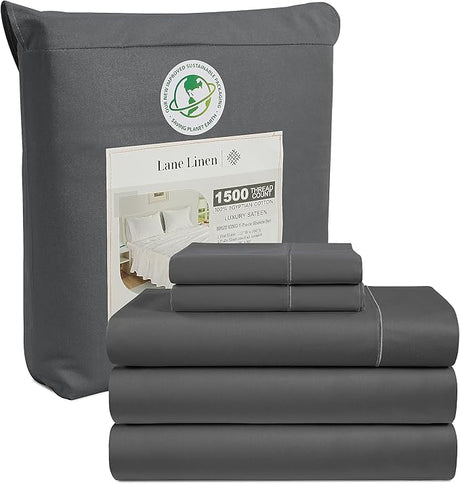 100% Egyptian Cotton Sheet Set - 1500 TC, 4 Piece Bed Set -