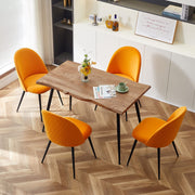 Modern Dining Table Set for 4,Durable Home Table with Chair,Stylish Rectangular Dining