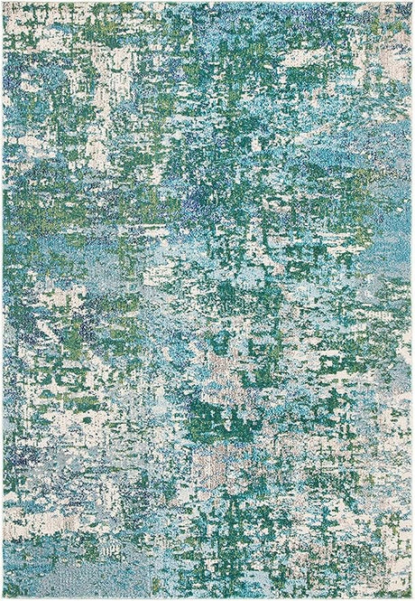 Madison Collection 8' x 10' BeigeWine MAD471C Modern Abstract Non-Shedding