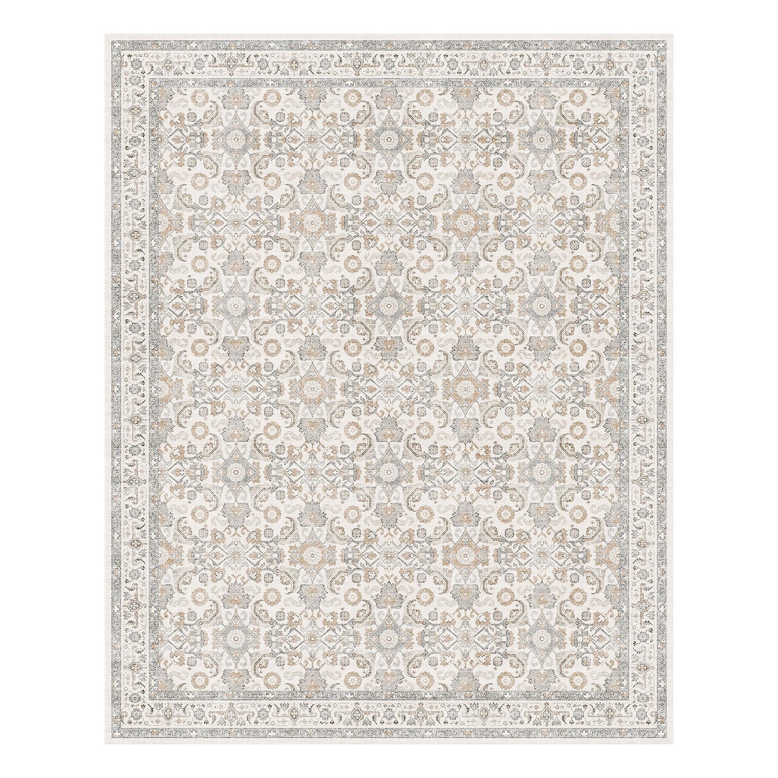 Washable Area Rug, 8x10 Area Rugs for Living Room Bedroom Kitchen Rugs, Vintage