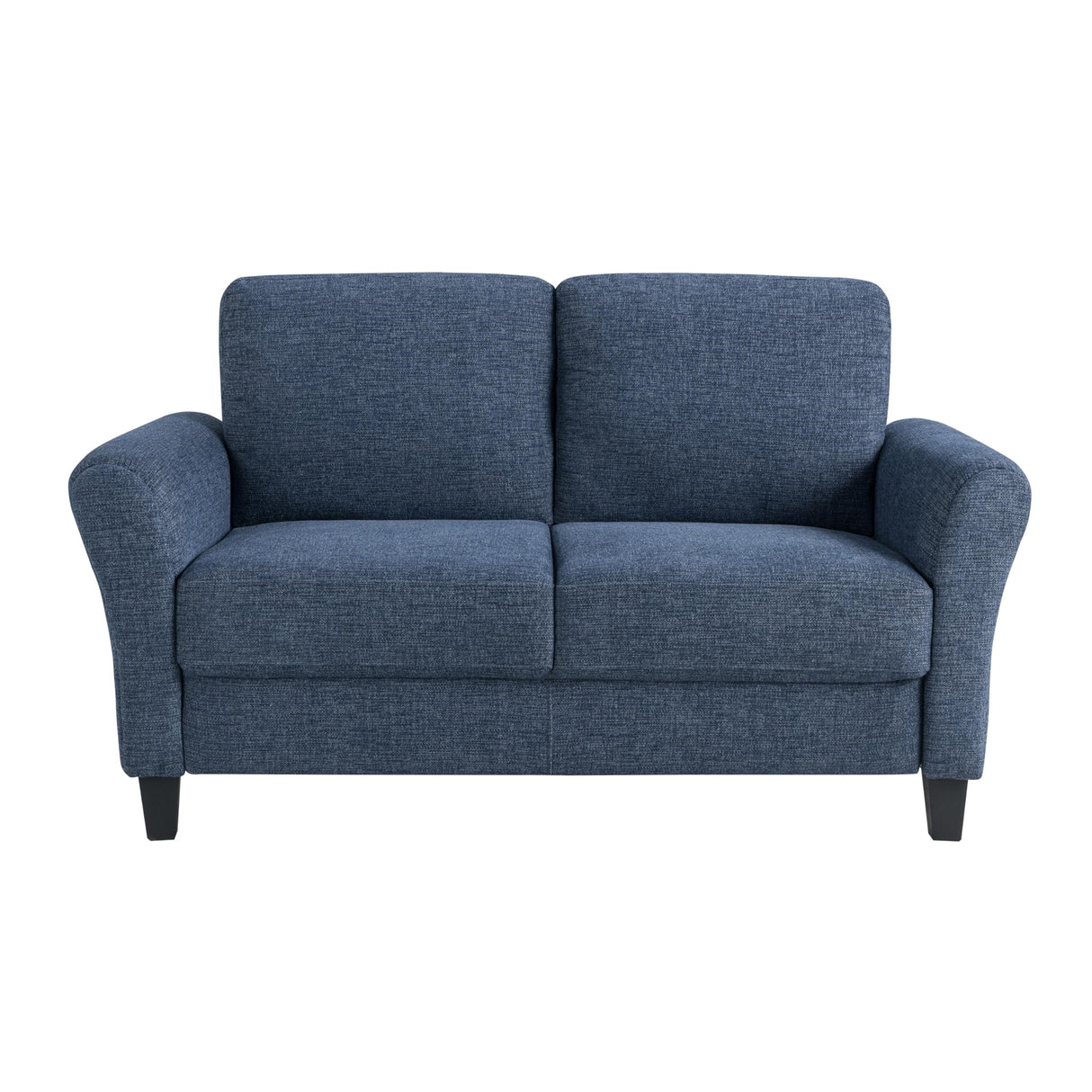 Watford Loveseat with Rolled Arms, Blue