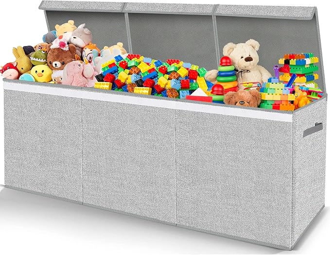 Extra Large Toy Box for Girls Boys - Collapsible Kids Toy Chest Boxes Organizers and Storage for Livingroom