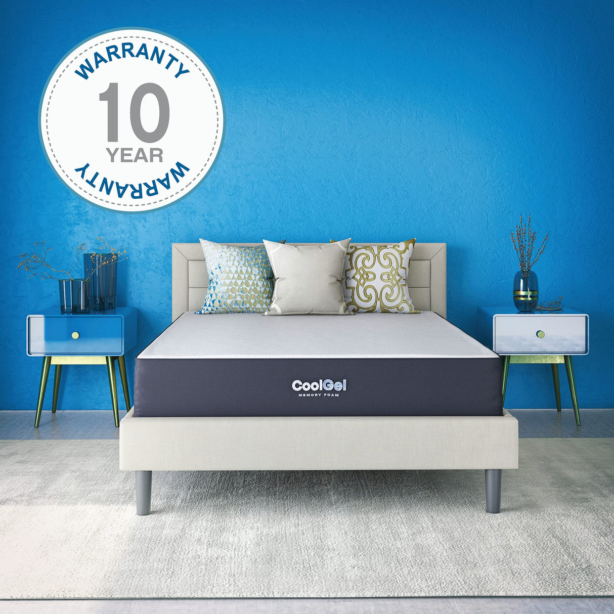 Classic Brands Cool Gel Ventilated Memory Foam 10-Inch Mattress