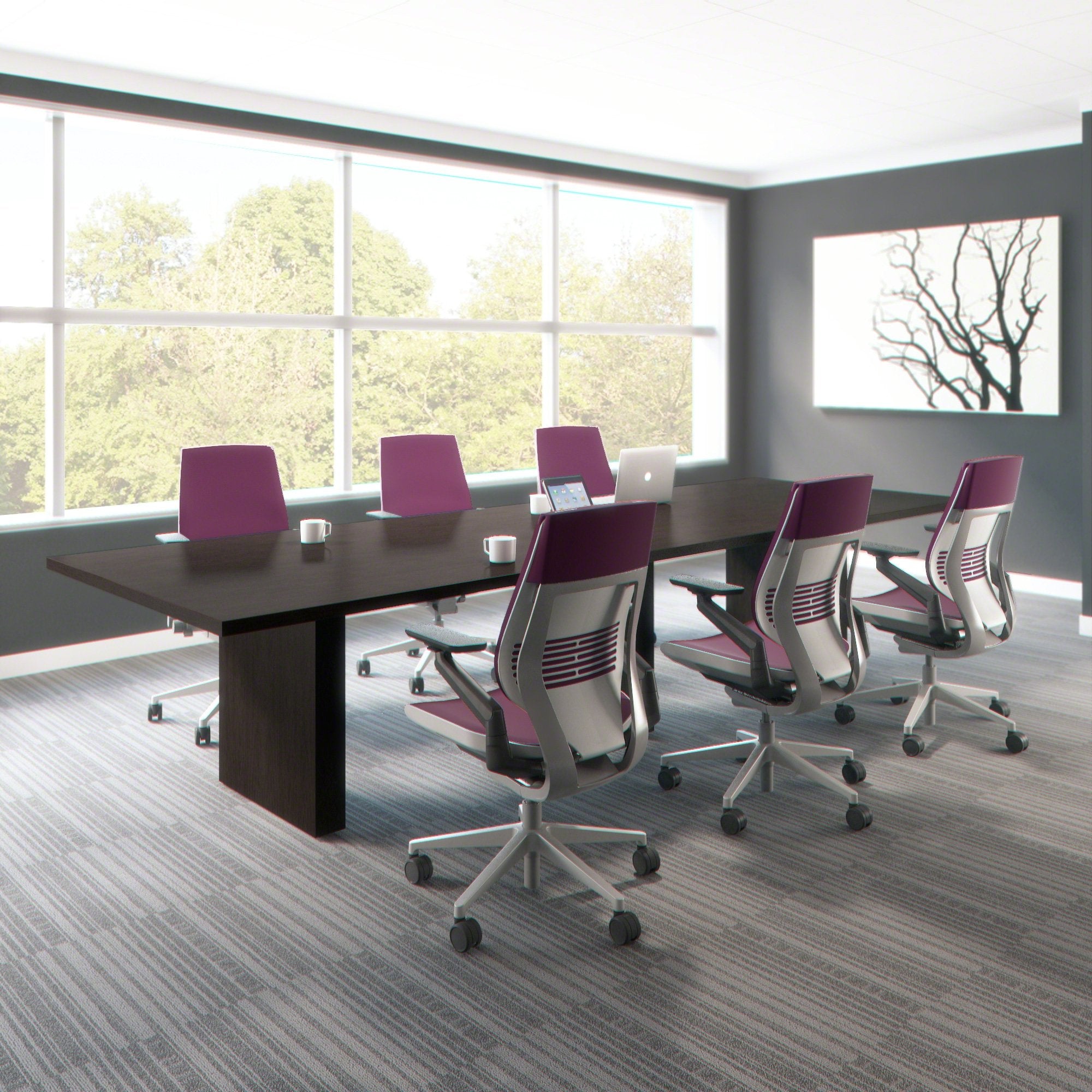 Gesture Office Chair - Ergonomic Work Chair with Wheels for Carpet