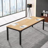 6.5FT Conference Table, 78.7 Inche Rectangle Meeting Seminar Table