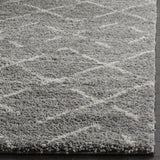 SAFAVIEH Arizona Shag Collection Area Rug - 6'7" Square, Ivory & Beige, Moroccan Design, Non-Shedding & Easy Care, 1.6-inch Thick Ideal for High Traffic Areas in Living Room, Bedroom (ASG743A)