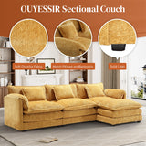 112" Oversized Sectional Sofa Cloud Couch for Living Room