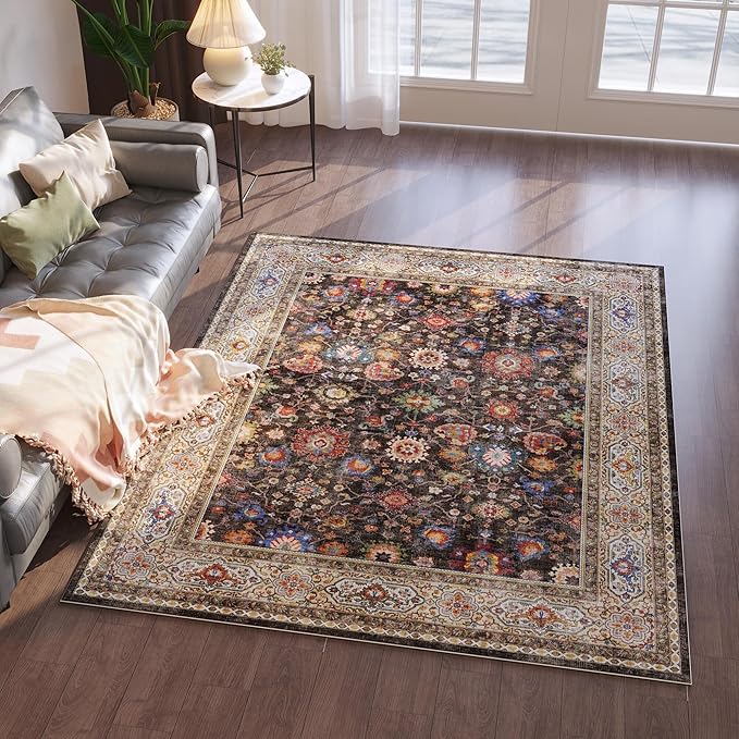 Area Rugs 8x10 Rug for Living Room Washable Boho Area Rug Non Slip Soft