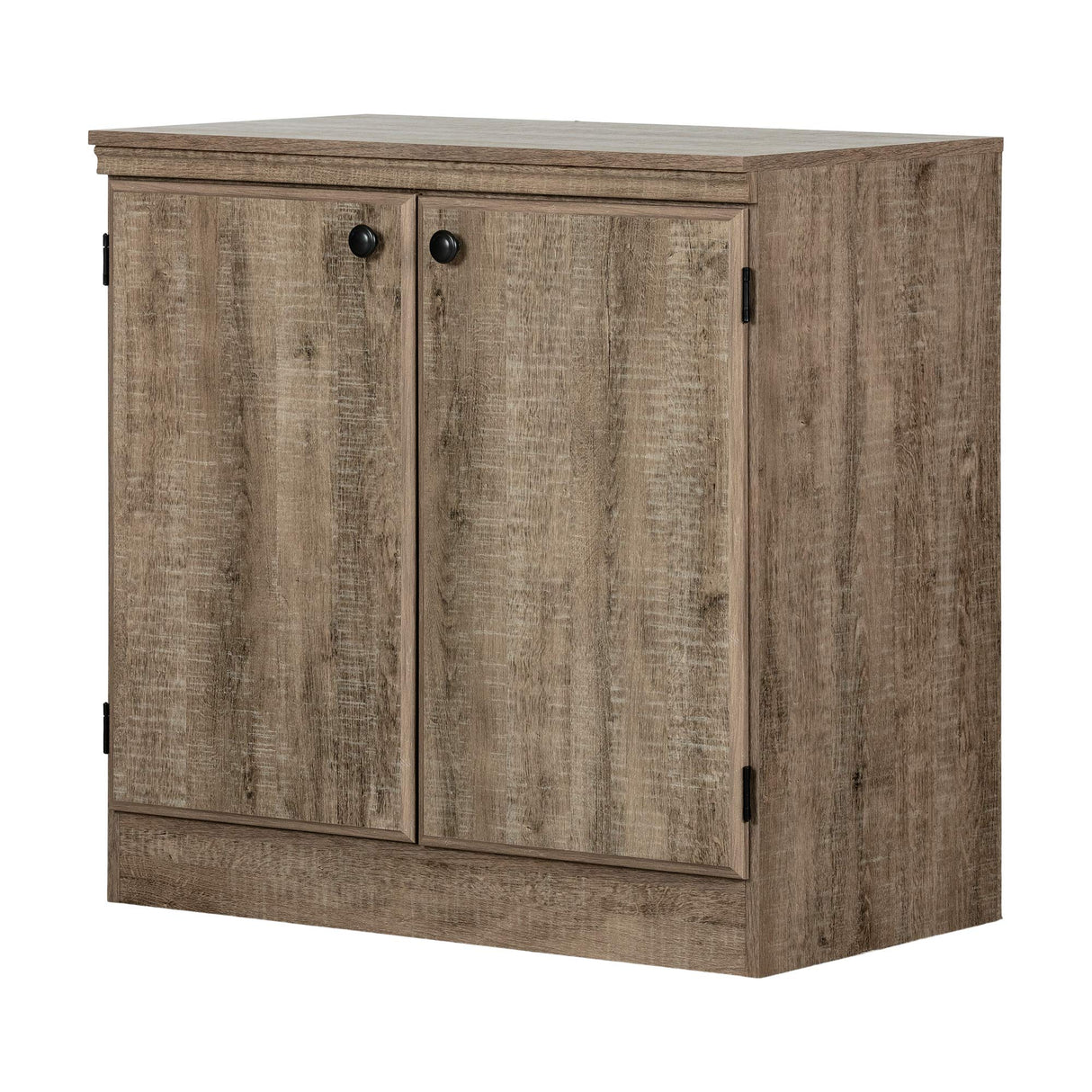 Morgan Small 2-Door Storage Cabinet-Weathered Oak