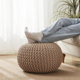Rest Stuffed – 20” Diameter x 14” Tall Cozy Floor Pouf for Living Room, Bedroom, Nursery