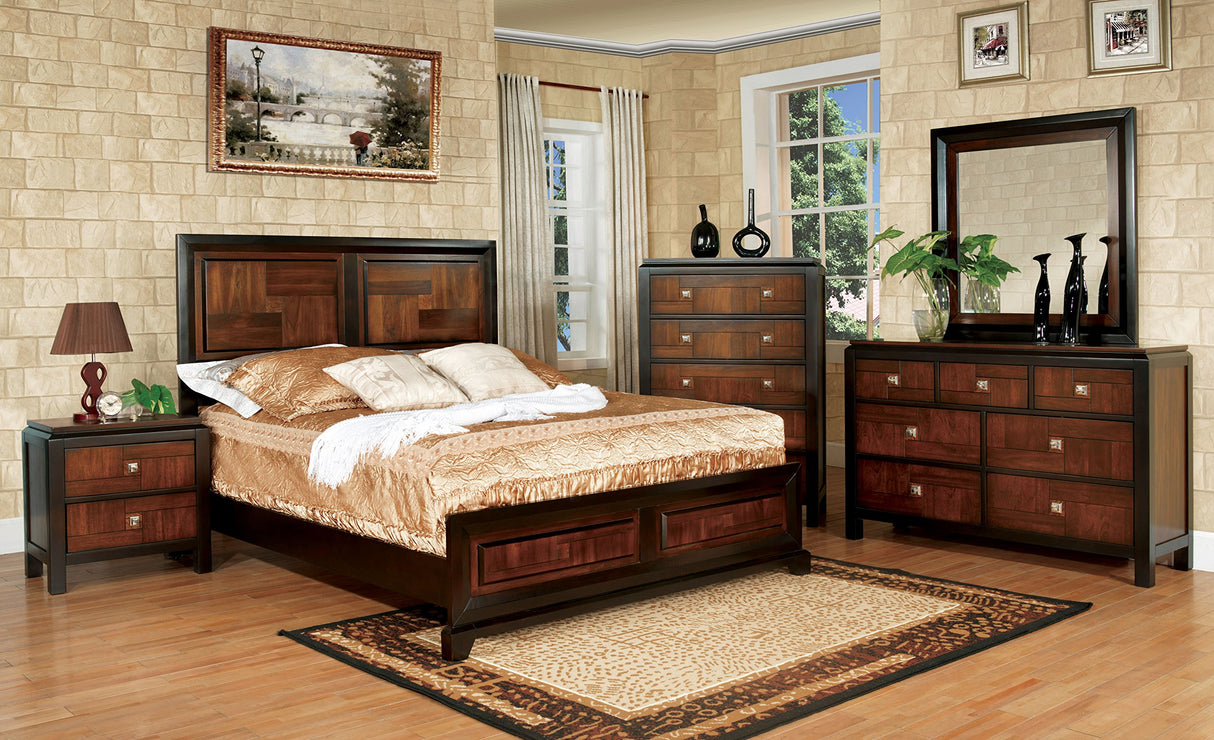 4 Piece ioHOMES Lucile Two tone Bed Set, California King