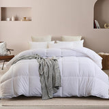 Queen Comforter Duvet Insert White, All Season Down Alternative Comforter, Ultra Soft