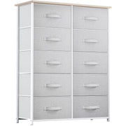10 Drawers Dresser, Fabric Dresser for Living Room