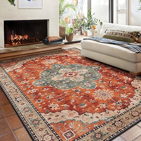 Boho Rug 3x5,Washable Area Rugs for Bedroom Living Room Kitchen