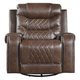 Wall-Hugger Manual Reclining Chair, Brown