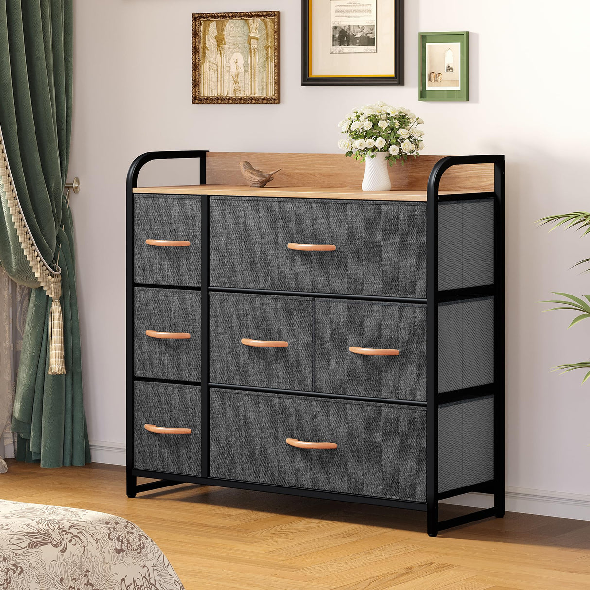 Dresser Drawers, Organizer Unit for Bedroom, Fabric Dresser Storage Tower