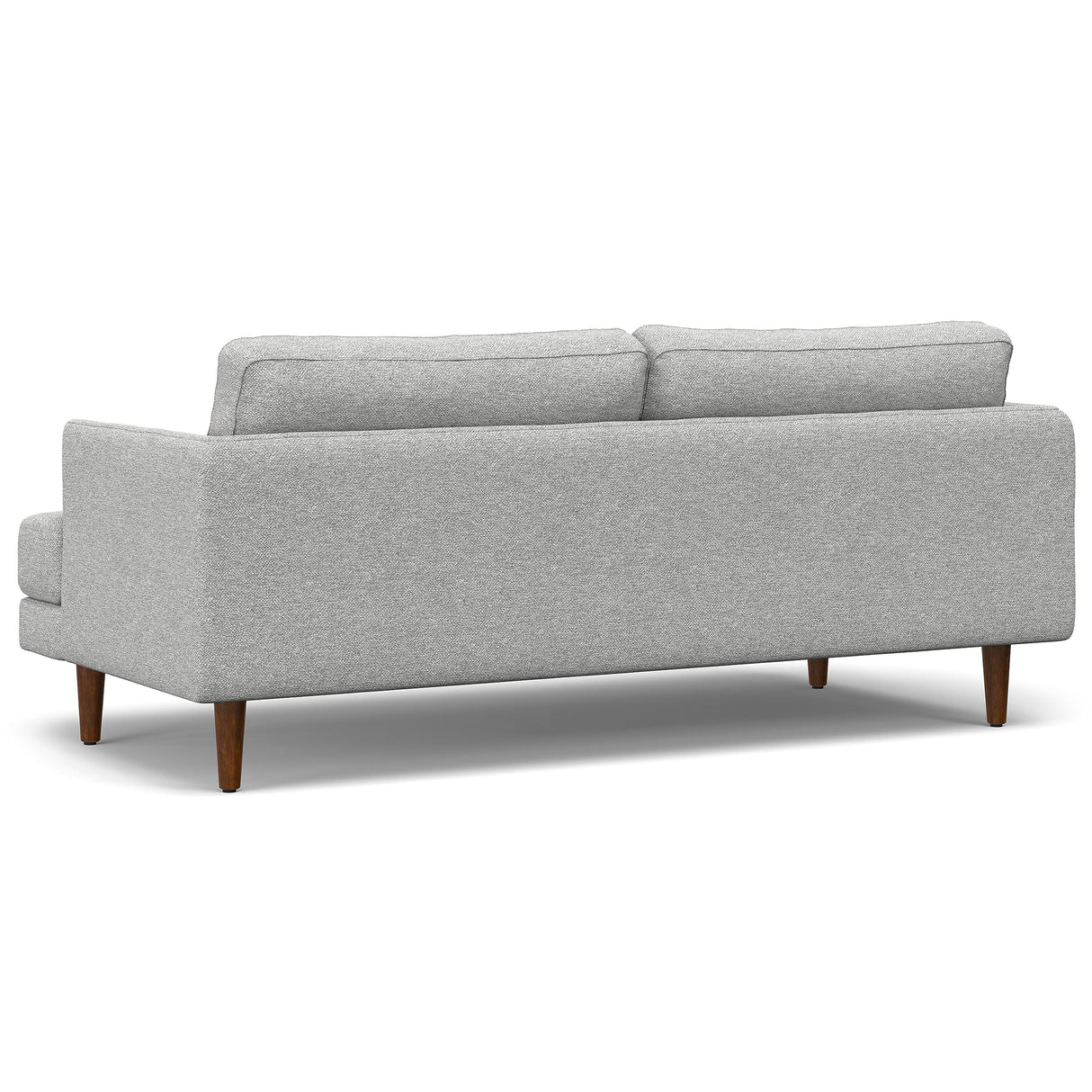 Livingston Mid-Century Modern 76 Inch Wide Sofa in Mist Grey Woven-Blend Fabric