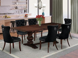 Lassale 7 Piece Dining Set Includes a Rectangle Kitchen Table