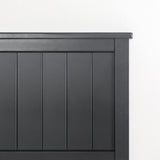 Cottage Style Platform Bed, Queen, Black