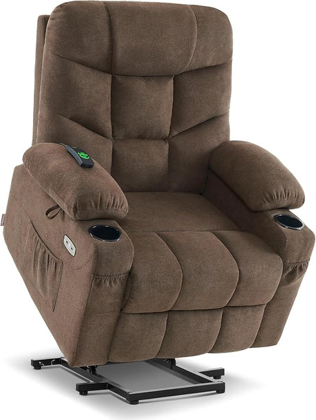 Power Lift Recliner Chair with Extended Footrest for Elderly People