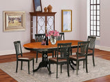 PLAV9-BCH-LC 9 Piece Room Set Includes an Oval Kitchen Table with Butterfly Leaf