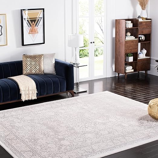 9x12 Area Rug - Reflection Collection - Beige & Cream Non-Shedding