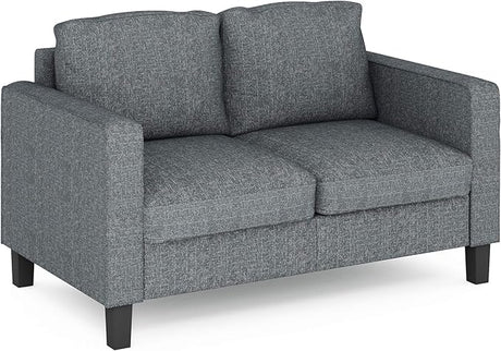 Bayonne Modern Upholstered 3-Seater Sofa Couch for Living Room, Gunmetal