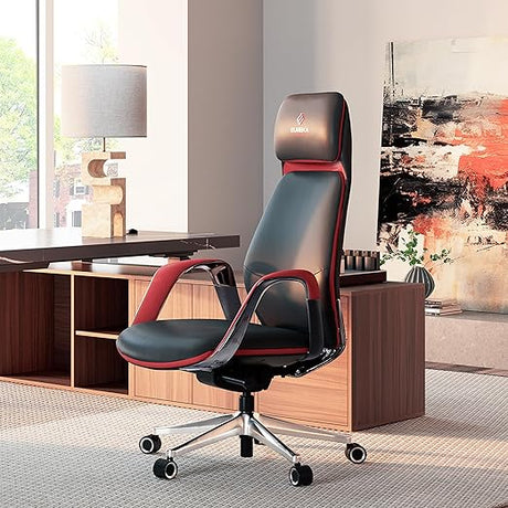 Genuine Leather Office Chair Ergonomic Executive Chair, Modern Office