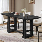 70" Farmhouse Dining Table for 6-10 People