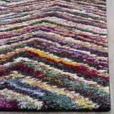 Fiesta Shag Collection 8' x 10' Multi FSG363M Modern Abstract Chevron Non