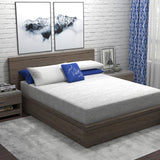 Heather Grey Gel Memory Foam Mattress, CertiPUR-US and Oeko-TEX Certifed Bed-in-a-Box