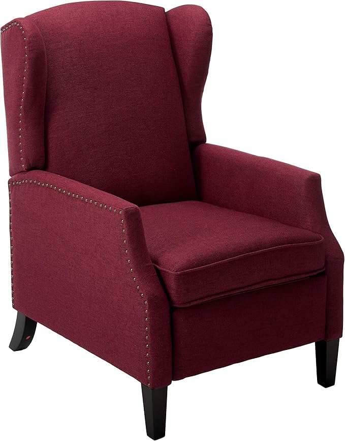 Christopher Knight Home Wescott Traditional Fabric Recliner, Navy Blue