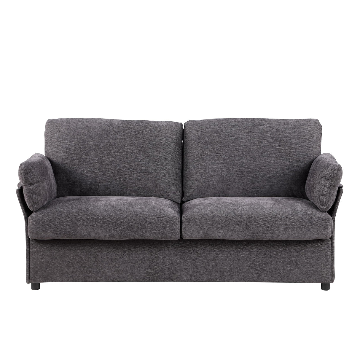 Eafurn 70.08" Modern Loveseat Couch Sofa, Comfy Chenille Upholstered 2-Seat Sofa, Love Seat Furniture with Detachable Pillow Armrest for Small Space, Living Room, Bedroom, Apartment