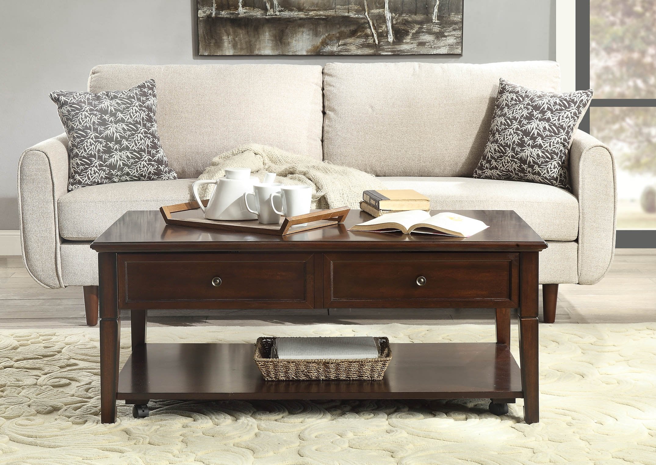 Malachi Coffee Table w/Lift Top - 80254 - Walnut