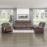 Wall-Hugger Manual Reclining Chair, Brown