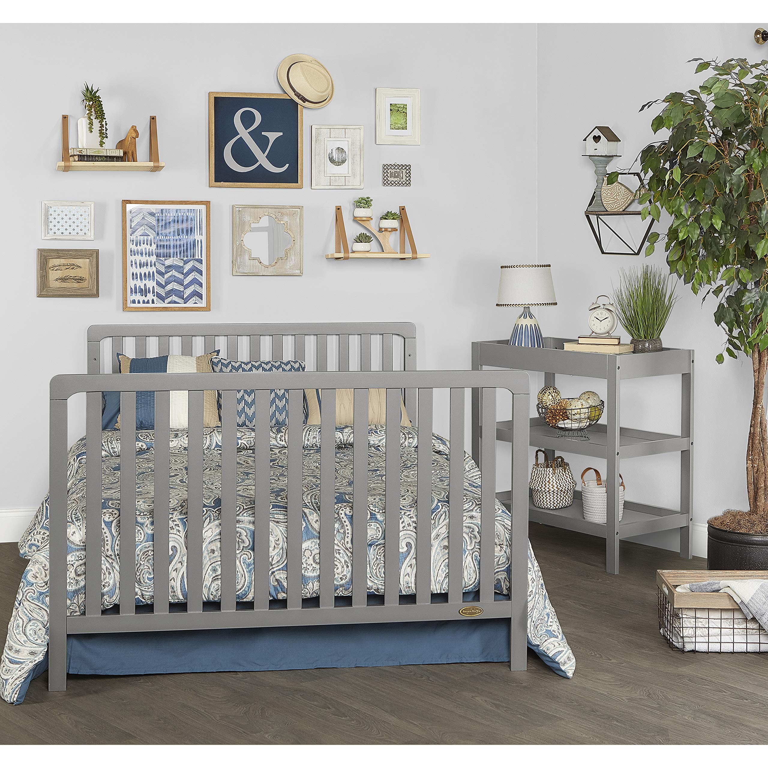 Ridgefield 5-in-1 Convertible Crib in Storm Grey, Greenguard Gold Certified