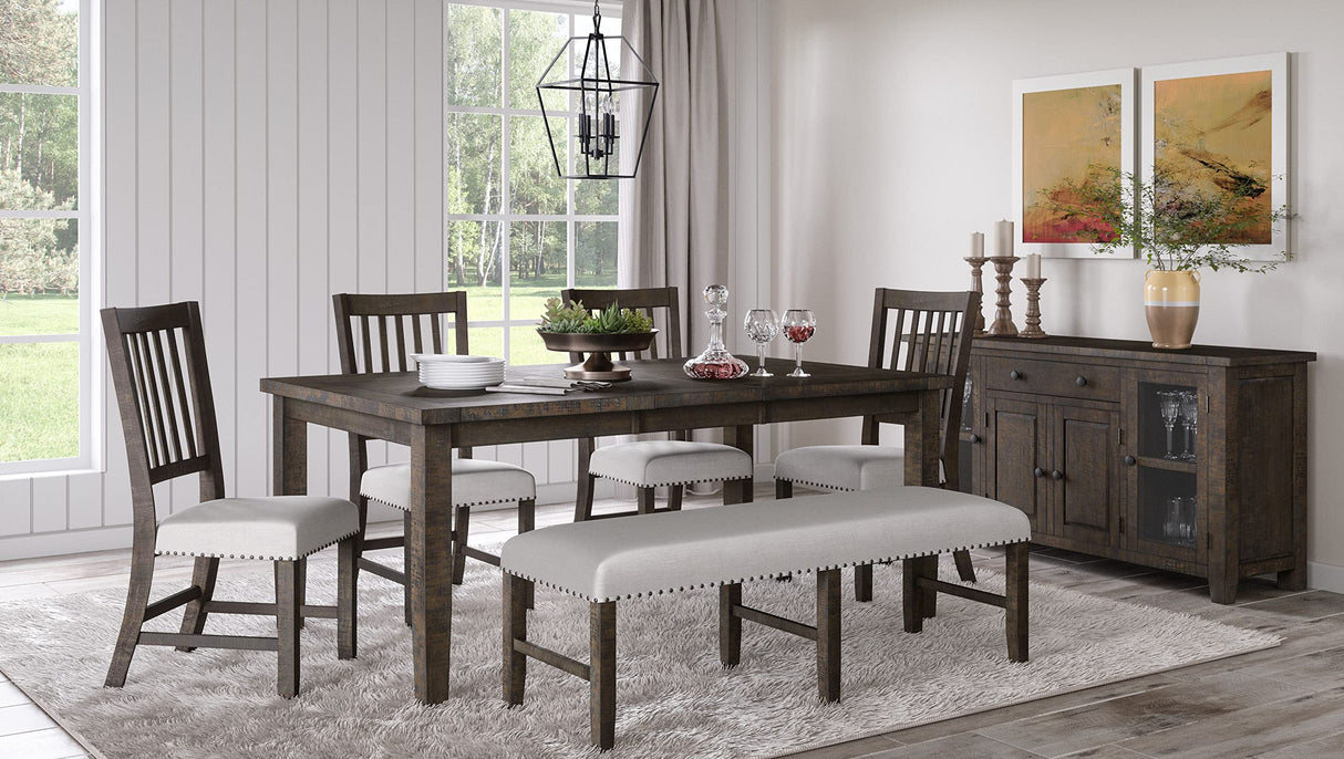 Willow Creek Solid Pine 78" Extension Dining Table