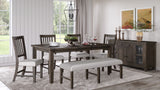 Willow Creek Solid Pine 78" Extension Dining Table